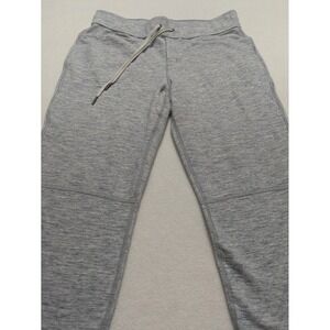Lululemon Keep It Cool Crop Heather Gray Drawstring Sweat Pants Yoga Size 10
